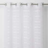 Voilage GoodHome Wakea blanc l.140 x H.260 cm