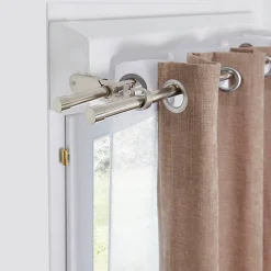 Voilage GoodHome Yena blanc l.140 x H.260 cm
