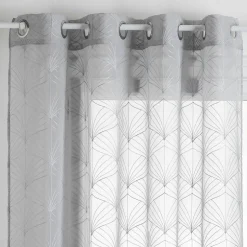 Voilage Mia - gris - 140x240 cm - Atmosphera