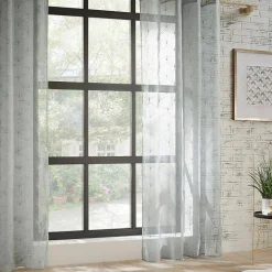 Voilage Mia - gris - 140x240 cm - Atmosphera