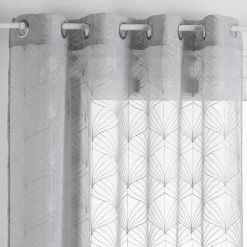 Voilage Mia - gris - 140x240 cm - Atmosphera