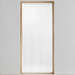Voilage passe-tringle 90 x 200 cm Voile sablé Lissea Blanc