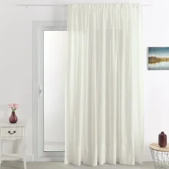 Voilage plombé à galon fronceur (240x240 cm - Naturel)