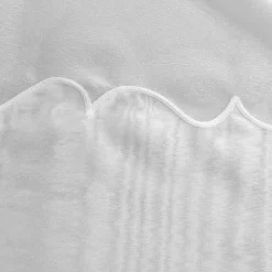 Voilage Poly-lin brodé Cornely (240x240 cm - Blanc)