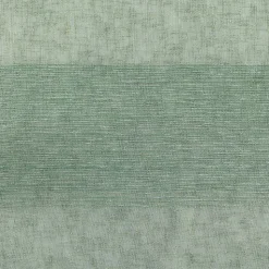 Voilage rayé fils chenille - Effet lin (140x240 cm - Vert)