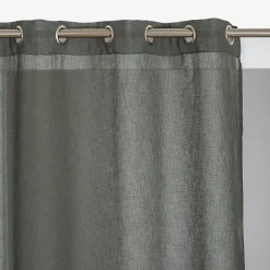 Voilage Romane kaki L.240 x l.140 cm