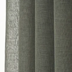 Voilage Romane kaki L.240 x l.140 cm