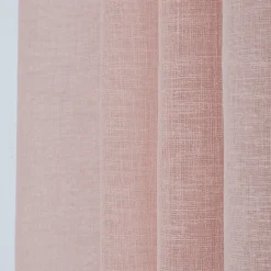Voilage Romane rose L.240 x l.140 cm