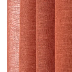 Voilage Romane rouille L.240 x l.140 cm