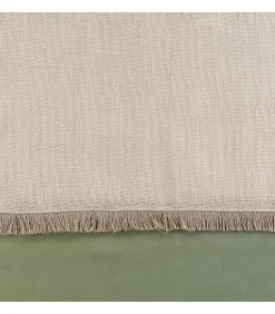 Voilage sablé et vert kaki - 140x240cm - Vert kaki