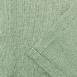 Voilage tamisant à œillets effet lin Tongi vert sauge L.260 x l.140cm GoodHome