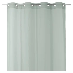 Voilage tamisant à œillets effet tissé Kymbe vert clair L.260 x l.140cm GoodHome