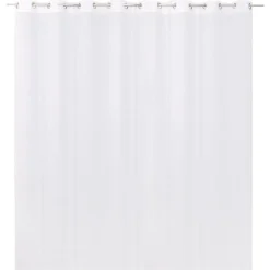 Voilage tamisant à œillets effet lin Yena blanc L.260 x l.300cm GoodHome