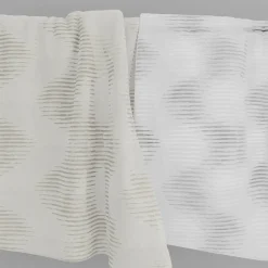 Voilage tamisant à œillets effet jacquard Vapi blanc cassé L.260 x l.140cm GoodHome