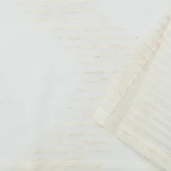 Voilage tamisant à œillets effet jacquard Vapi blanc cassé L.260 x l.140cm GoodHome