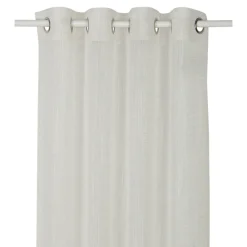 Voilage tamisant à œillets effet filet Selesa blanc cassé L.260 x l.140cm GoodHome