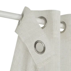 Voilage tamisant à œillets effet filet Selesa blanc cassé L.260 x l.140cm GoodHome