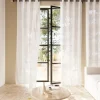 Voilage tamisant à œillets effet lin Yena blanc L.300 x l.140cm GoodHome