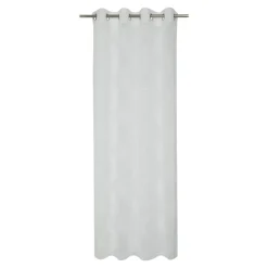 Voilage tamisant à œillets effet jacquard Vapi blanc L.260 x l.140cm GoodHome
