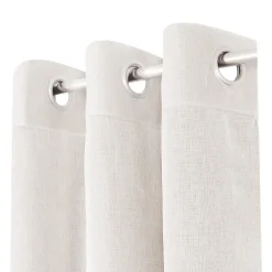 Voilage tamisant à œillets effet lin Yena beige L.260 x l.140cm GoodHome