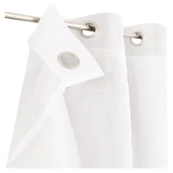 Voilage tamisant à œillets effet lin Yena beige L.260 x l.140cm GoodHome