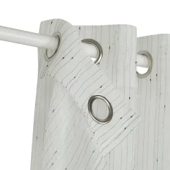 Voilage tamisant à œillets motifs pois Bundi blanc cassé L.260 x l.140cm GoodHome