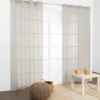 Voilage tamisant à oeillets beige foncé H.240 x l.140cm JBY Creation