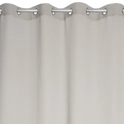 Voilage tamisant à oeillets beige foncé H.240 x l.140cm JBY Creation