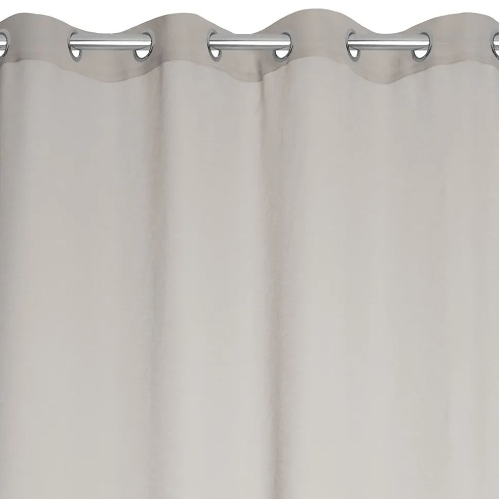 Voilage tamisant à oeillets beige foncé H.240 x l.140cm JBY Creation