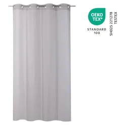 Voilage tamisant à oeillets effet tissé Kymbe beige L.260 x l.140cm GoodHome