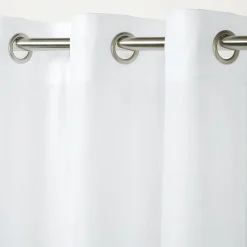 Voilage tamisant à oeillets effet tissé Kymbe blanc L.260 x l.140cm GoodHome