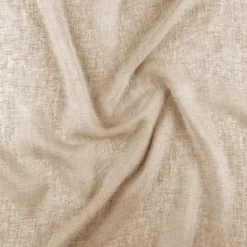 Voilage tamisant en gaze poly-lin à galon fronceur (300x260 cm - Lin)