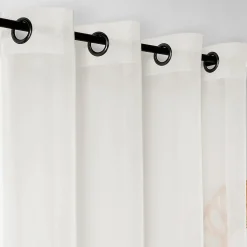 Voilage tamisant uni et doux (145x240 cm - Beige)