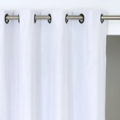 Voilage thermique à œillets Lilou blanc L.250 x l.140cm Rocle