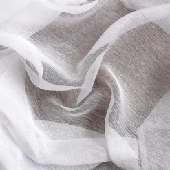 Voilage uni blanc grande largeur - 240x240cm - Blanc