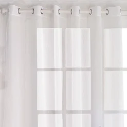 Voilage uni blanc grande largeur - 300x240cm - Blanc