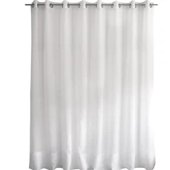 Voilage uni brodé Cornely (300x240 cm - Blanc)