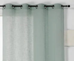 Voilage Véronica l.140 x H.240 cm vert sauge