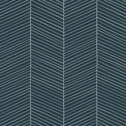 Walls4You papier peint chevron bleu - 53 cm x 10.05 m - 935324