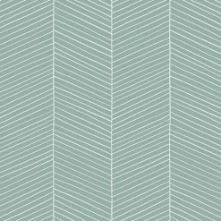 Walls4You papier peint chevron vert menthe - 53 cm x 10.05 m - 935323