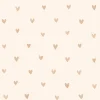 Walls4You papier peint confettis de coeurs beige et or - 53 cm x 10.05 m - 935291