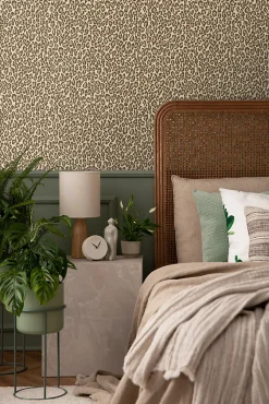 Walls4You papier peint peau de léopard beige - 53 cm x 10.05 m - 935328
