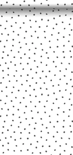 Walls4You papier peint petits points noir et blanc - 53 cm x 10.05 m - 935303