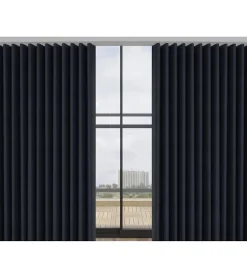WAVE - Tringle Rail - L. 5,50 m - Ouverture Centrale - Effet Vague