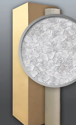 xxl Papier à peindre non-tissé EDEM 80309BR60 blanc relief effet crépis à la spatule